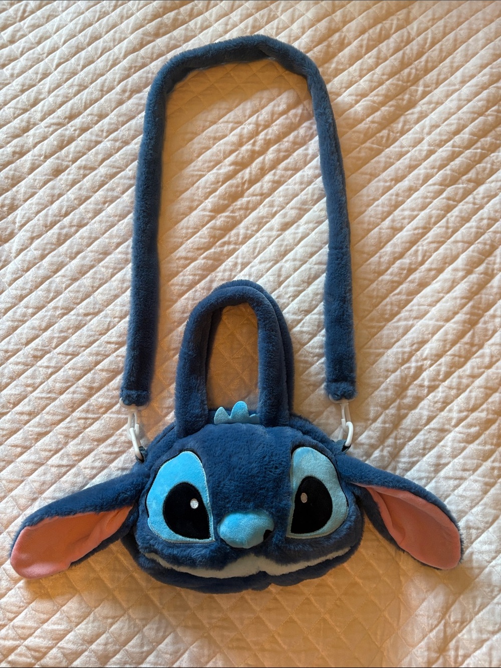 Stitch Plush Crossbody Bag with dettachable strap
